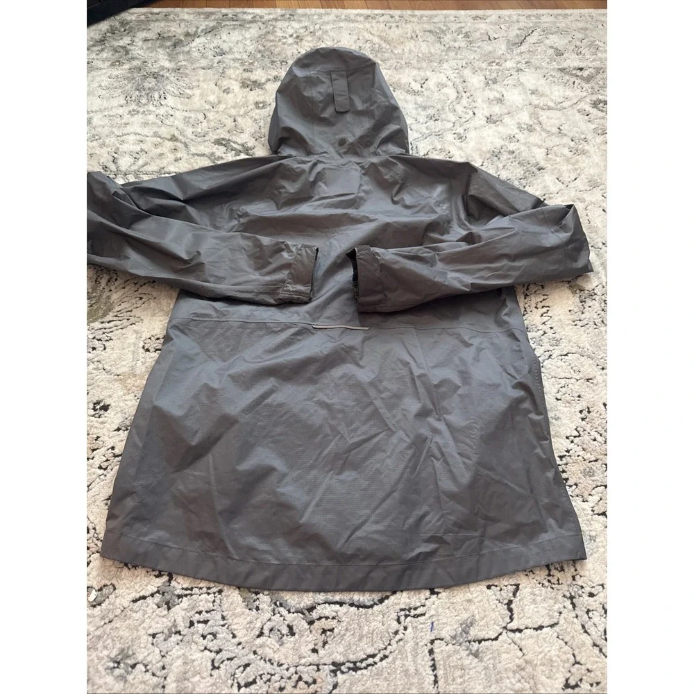 REI Co-op Rain Jacket Youth XXL 18 Gray Hooded Waterproof Hiking Kids